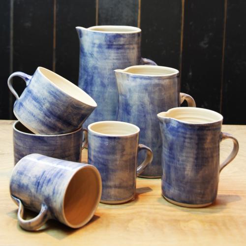 Dark Blue Mugs and Jugs